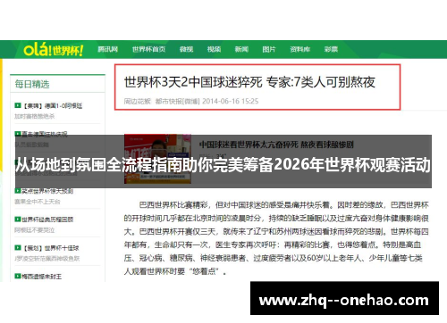 从场地到氛围全流程指南助你完美筹备2026年世界杯观赛活动 从场地到氛围全流程指南助你完美筹备2026年世界杯观赛活动